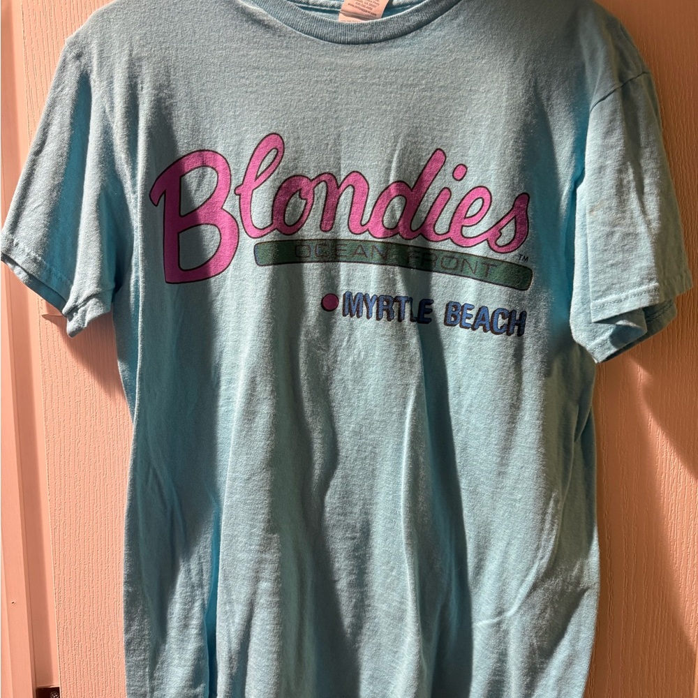 Vintage graphic Blue T-Shirt